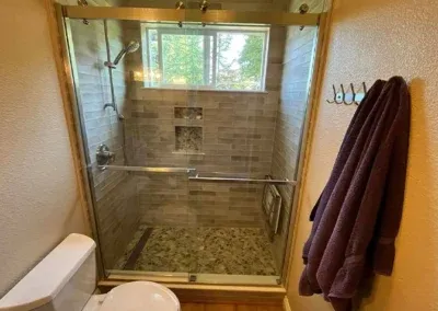 Semi-frameless Glass Shower Enclosure